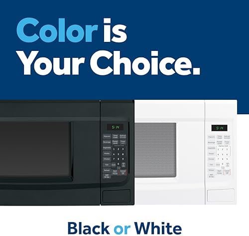 GE GCST14S1WWW Microwave Oven,1,100-watt 7 Auto Cooking Settings, Child-Lock Technology, Kitchen Essentials for The Countertop, Dorm Room or Apartment, 1.4 Cu. Ft, White - Image 5