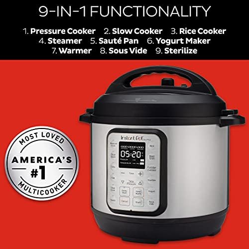Instant Pot Duo Plus 9-in-1 Electric Pressure Cooker, Slow Cooker, Rice Cooker, Steamer, Sauté, Yogurt Maker, Warmer & Sterilizer, Includes App With Over 800 Recipes, Stainless Steel, 3 Quart - Image 4